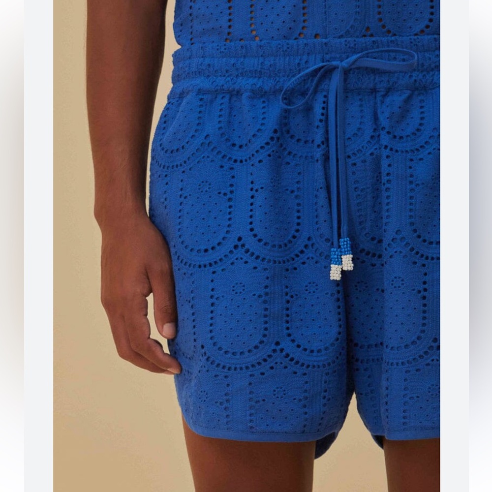 FARM Rio Blue Eyelet Men's Shorts